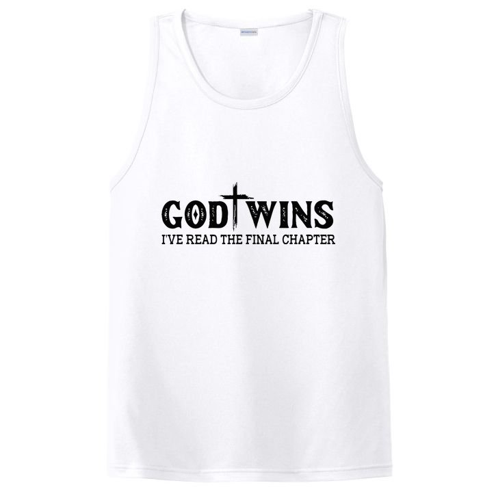 God Wins I Ve Read The Final Chapter Christian Cross PosiCharge Competitor Tank