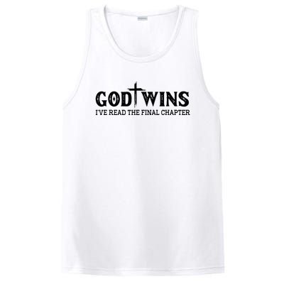 God Wins I Ve Read The Final Chapter Christian Cross PosiCharge Competitor Tank