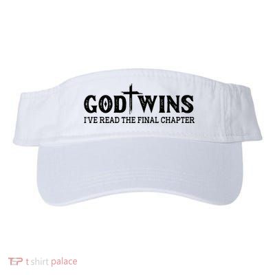 God Wins I Ve Read The Final Chapter Christian Cross Visor