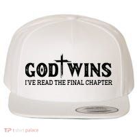 God Wins I Ve Read The Final Chapter Christian Cross Wool Snapback Cap