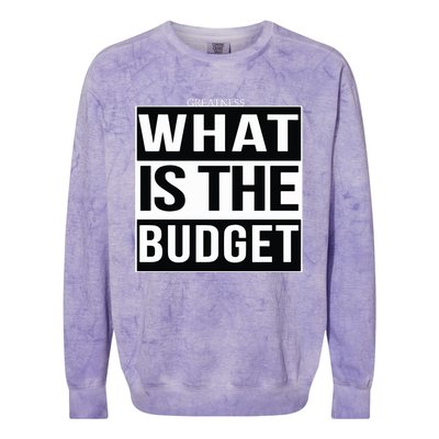 Greatness What Is The Budget Colorblast Crewneck Sweatshirt