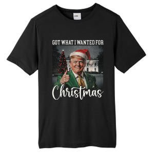 Got What I Wanted For Christmas Santa Trump Won 2024 Tall Fusion ChromaSoft Performance T-Shirt