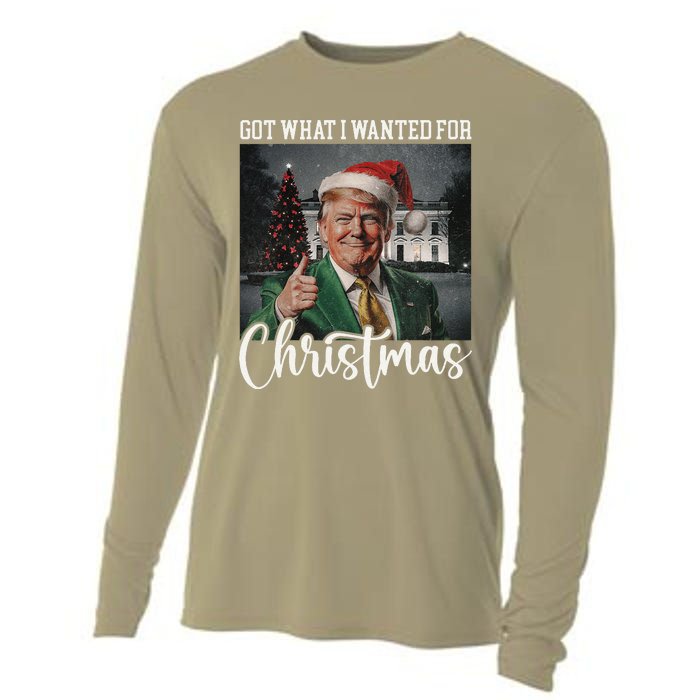 Got What I Wanted For Christmas Santa Trump Won 2024 Cooling Performance Long Sleeve Crew