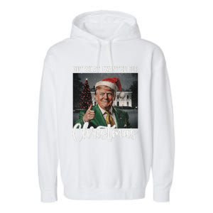 Got What I Wanted For Christmas Santa Trump Won 2024 Garment-Dyed Fleece Hoodie