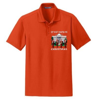 Got What I Wanted For Christmas Trump 2024 President Dry Zone Grid Polo