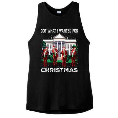 Got What I Wanted For Christmas Trump 2024 President Ladies PosiCharge Tri-Blend Wicking Tank