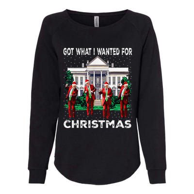 Got What I Wanted For Christmas Trump 2024 President Womens California Wash Sweatshirt