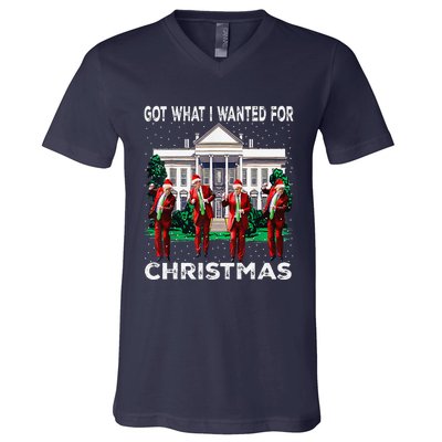 Got What I Wanted For Christmas Trump 2024 President V-Neck T-Shirt