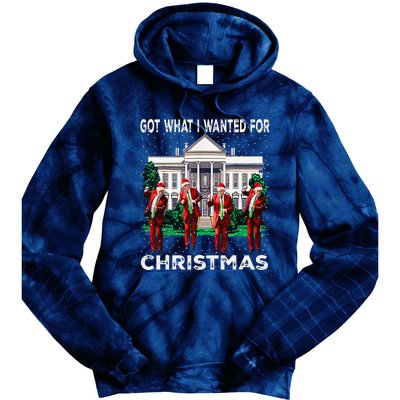 Got What I Wanted For Christmas Trump 2024 President Tie Dye Hoodie