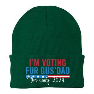 Gus Walz IM Voting For Gus Dad Knit Cap Winter Beanie