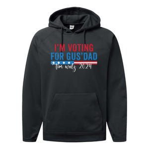 Gus Walz IM Voting For Gus Dad Performance Fleece Hoodie