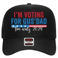 Gus Walz IM Voting For Gus Dad High Crown Mesh Back Trucker Hat