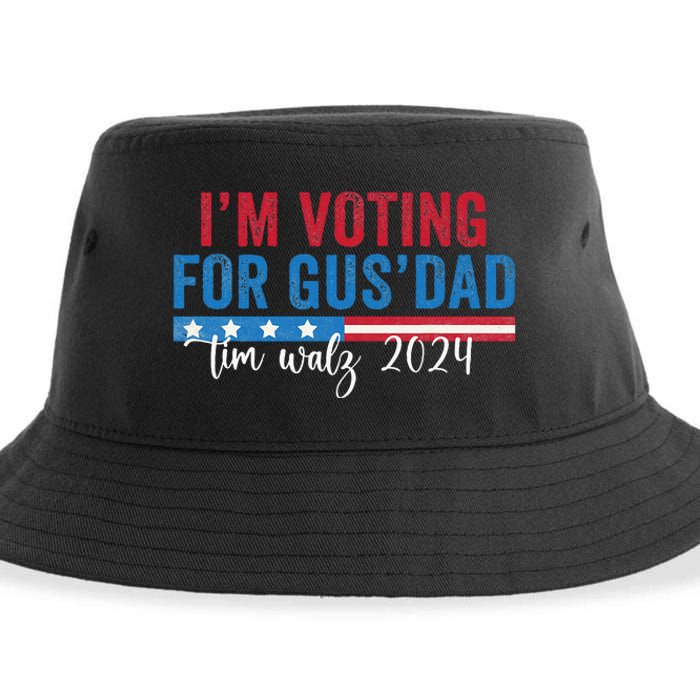 Gus Walz IM Voting For Gus Dad Sustainable Bucket Hat