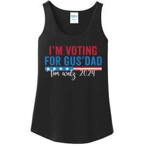 Gus Walz IM Voting For Gus Dad Ladies Essential Tank