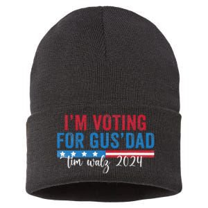 Gus Walz IM Voting For Gus Dad Sustainable Knit Beanie