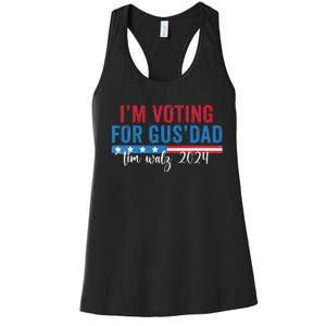 Gus Walz IM Voting For Gus Dad Women's Racerback Tank