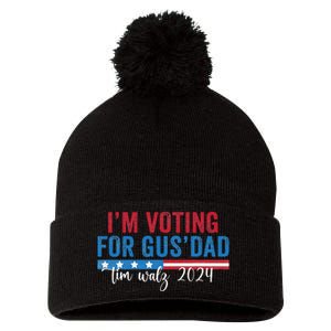 Gus Walz IM Voting For Gus Dad Pom Pom 12in Knit Beanie