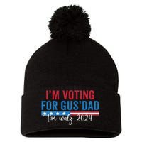 Gus Walz IM Voting For Gus Dad Pom Pom 12in Knit Beanie