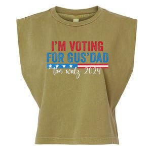 Gus Walz IM Voting For Gus Dad Garment-Dyed Women's Muscle Tee