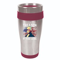 George Washington Its Only Treason If You Lose 4th Of July 16oz Travel Tumbler