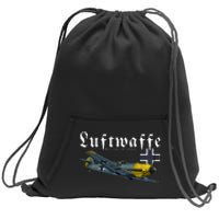 German Warbird I Messerschmitt BF109 I WW2 Airplanes Sweatshirt Cinch Pack Bag