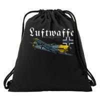 German Warbird I Messerschmitt BF109 I WW2 Airplanes Drawstring Bag