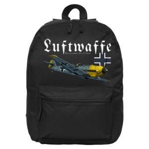 German Warbird I Messerschmitt BF109 I WW2 Airplanes 16 in Basic Backpack