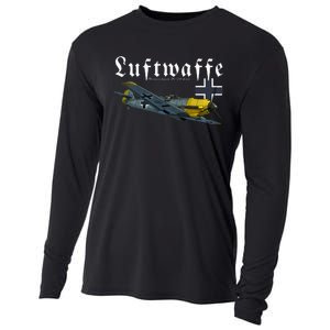 German Warbird I Messerschmitt BF109 I WW2 Airplanes Cooling Performance Long Sleeve Crew