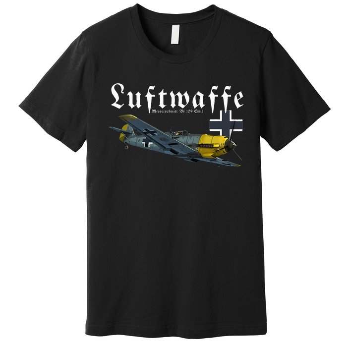 German Warbird I Messerschmitt BF109 I WW2 Airplanes Premium T-Shirt