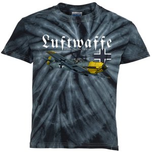 German Warbird I Messerschmitt BF109 I WW2 Airplanes Kids Tie-Dye T-Shirt