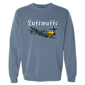 German Warbird I Messerschmitt BF109 I WW2 Airplanes Garment-Dyed Sweatshirt