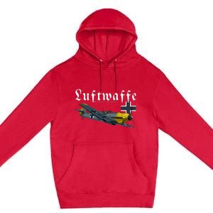 German Warbird I Messerschmitt BF109 I WW2 Airplanes Premium Pullover Hoodie