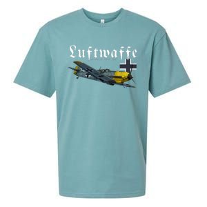 German Warbird I Messerschmitt BF109 I WW2 Airplanes Sueded Cloud Jersey T-Shirt