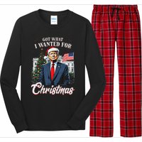 Got What I Wanted For Christmas Trump 2024 Long Sleeve Pajama Set