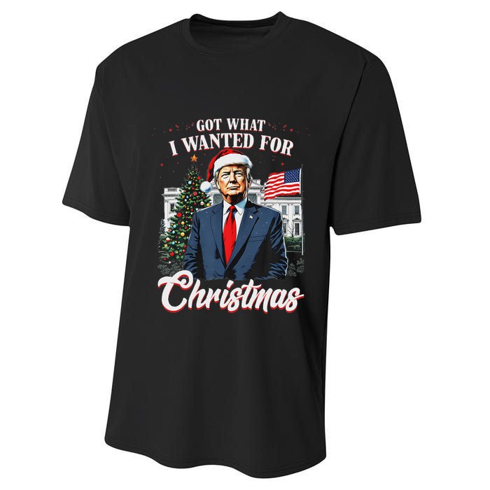 Got What I Wanted For Christmas Trump 2024 Performance Sprint T-Shirt