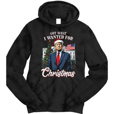 Got What I Wanted For Christmas Trump 2024 Tie Dye Hoodie