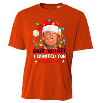 Got What I Wanted For Christmas Trump Xmas Pajamas 2024 Cooling Performance Crew T-Shirt