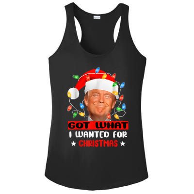 Got What I Wanted For Christmas Trump Xmas Pajamas 2024 Ladies PosiCharge Competitor Racerback Tank