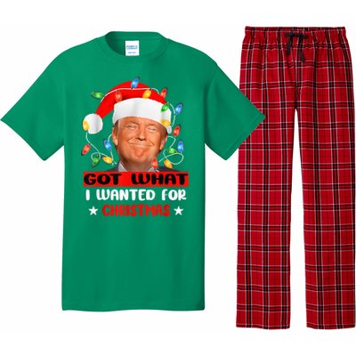 Got What I Wanted For Christmas Trump Xmas Pajamas 2024 Pajama Set