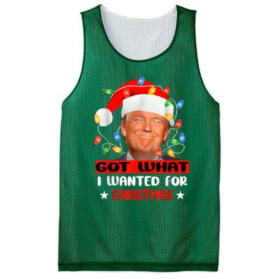 Got What I Wanted For Christmas Trump Xmas Pajamas 2024 Mesh Reversible Basketball Jersey Tank