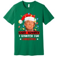 Got What I Wanted For Christmas Trump Xmas Pajamas 2024 Premium T-Shirt