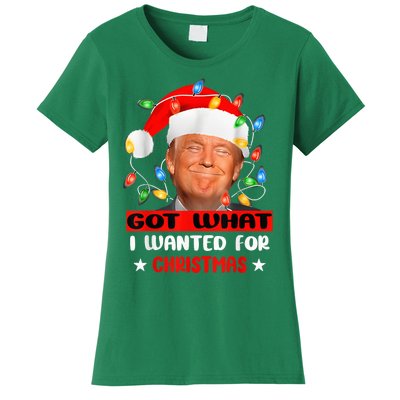 Got What I Wanted For Christmas Trump Xmas Pajamas 2024 Women's T-Shirt