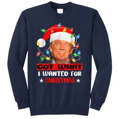 Got What I Wanted For Christmas Trump Xmas Pajamas 2024 Tall Sweatshirt