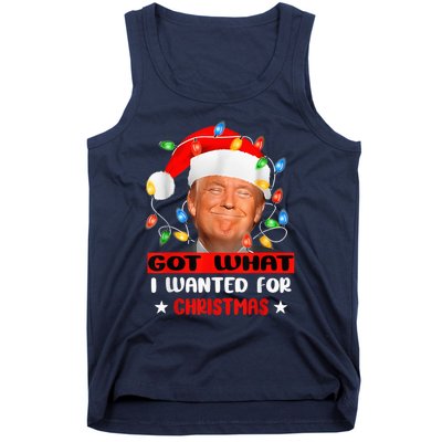 Got What I Wanted For Christmas Trump Xmas Pajamas 2024 Tank Top