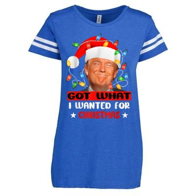 Got What I Wanted For Christmas Trump Xmas Pajamas 2024 Enza Ladies Jersey Football T-Shirt