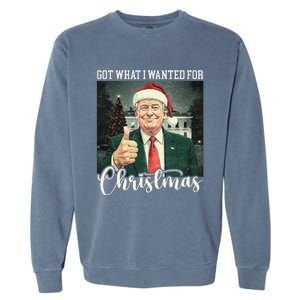 Got What I Wanted For Christmas Santa Trump Won 2024 Garment-Dyed Sweatshirt