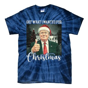 Got What I Wanted For Christmas Santa Trump Won 2024 Tie-Dye T-Shirt