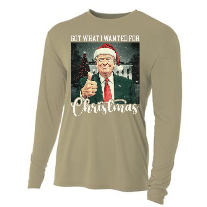 Got What I Wanted For Christmas Santa Trump Won 2024 Cooling Performance Long Sleeve Crew