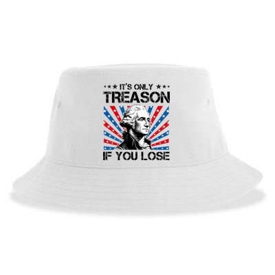 George Washington ItS Only Treason If You Lose 4th Of July Sustainable Bucket Hat