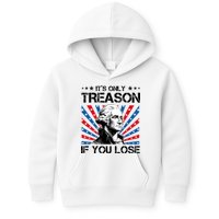George Washington ItS Only Treason If You Lose 4th Of July Kids Hoodie